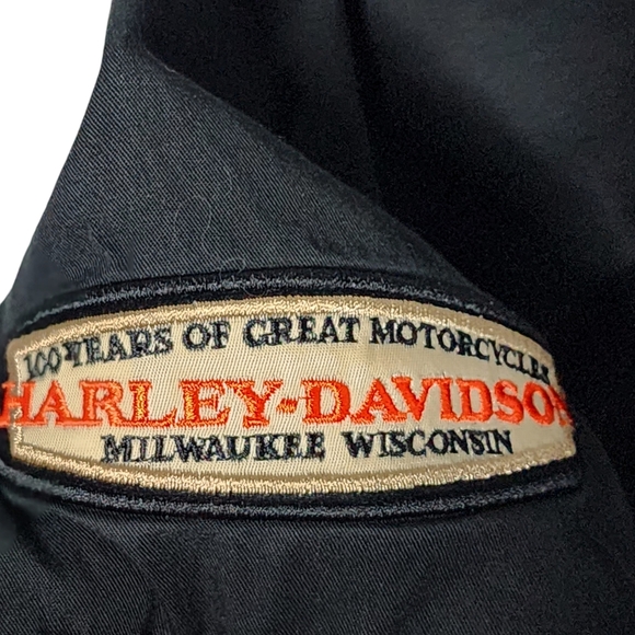 Harley Davidson 100 YR Anniv. Garage Shirt Black Mens XL - Picture 5 of 9